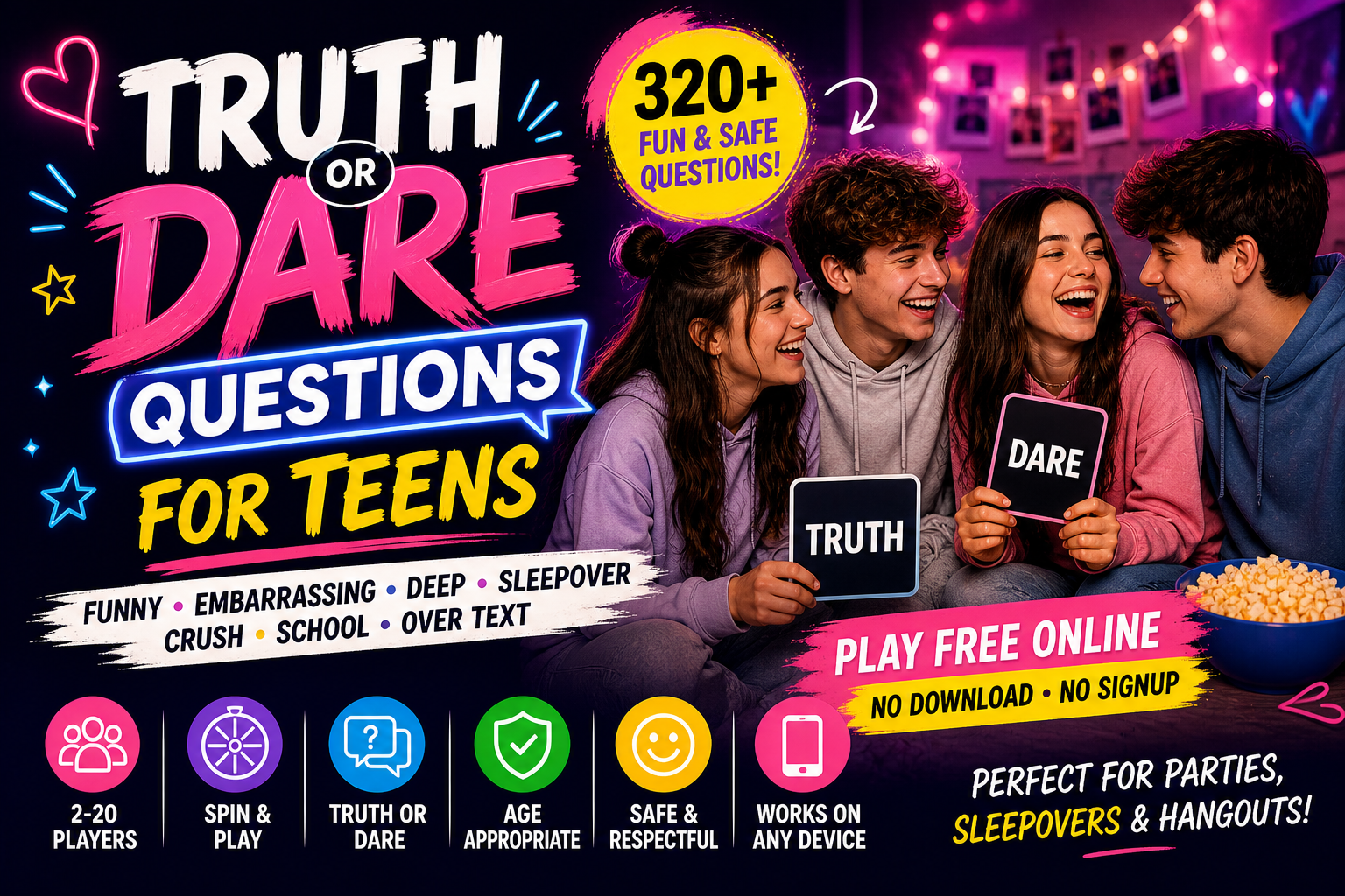 truth or dare questions for teens